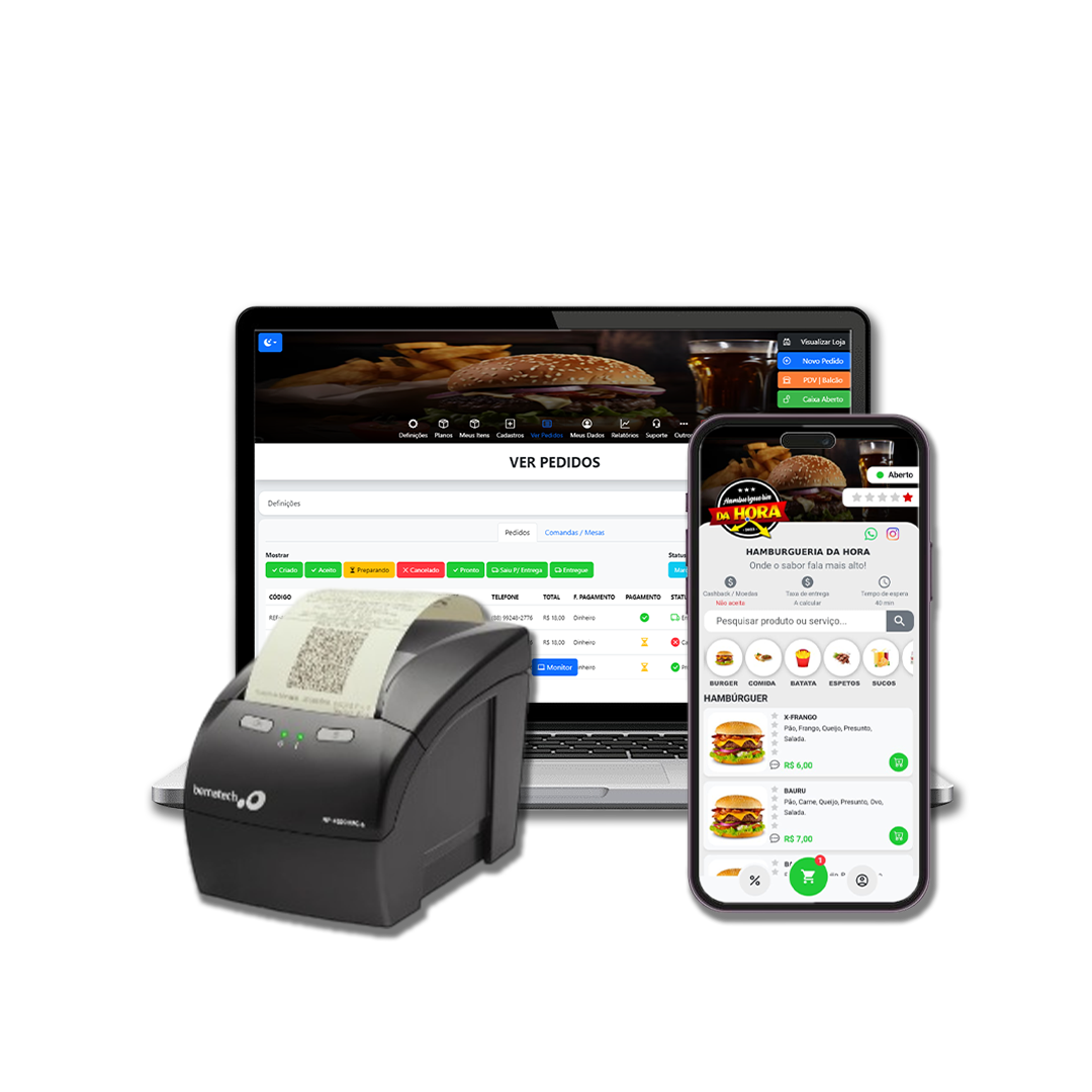 Cardápio Digital e Sistema de Delivery